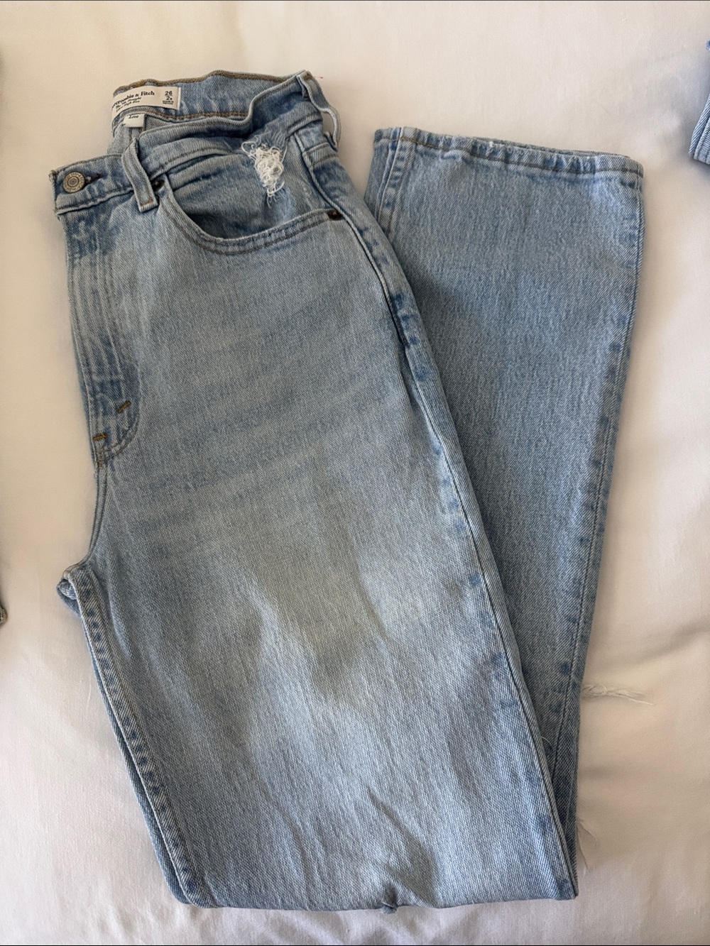 Abercrombie & Fitch Light Blue Straight Leg Jeans